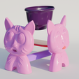 untitlhghbegbjd.png 3D printable cat food bow without suports 3D print model