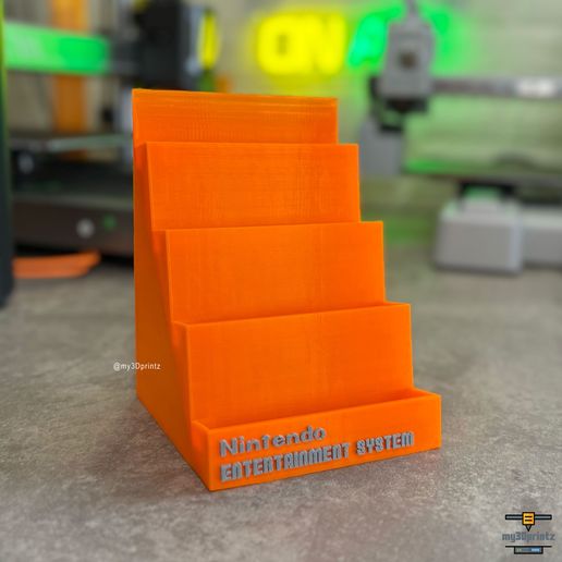 🕹️ NES DISPLAY STAND FOR 4 GAMES・ 3D File for 3D printing・Cults