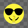 4.4.png Cool Sunglasses Emoji Hanging Hook.