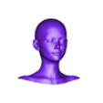 2.stl Set 8 heads 3D HEAD FACE FEMALE CHARACTER WOMEN TEENAGER PORTRAIT DOLL BJD LOW-POLY 3D MODEL