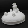 Cod27-Hen-and-cute-chicks-6.jpeg 3D file Hen and Cute Chicks・3D printing template to download