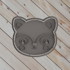 untitled.png COOKIE CUTTER Waschbärkopf