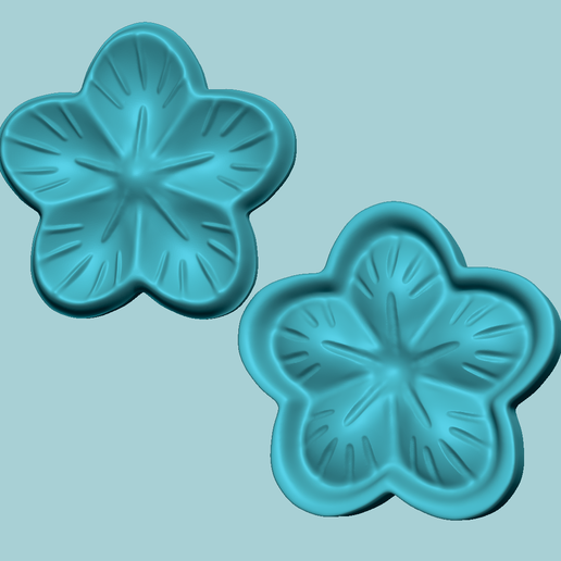 Striped Camellia - Molding Arrangement EVA Foam Craft 3D model