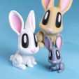 blob-lab-bunny-toy6mcrop.jpg Blob Bunny - Articulated Flexi Art Toy