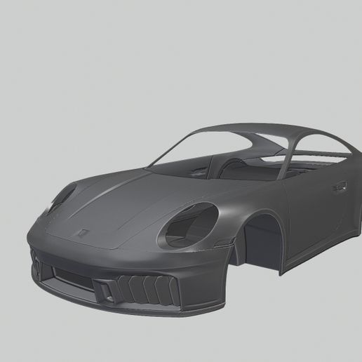 Porsche 911 Carrera GTS 2025 Sports Car Body – 3D Printable STL