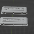 2.png Vintage Style BBC Valve Covers Chevrolet Drag Street Gasser 1-25 Scale Model Car Parts