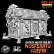 1.png Réplica del Ataúd de Nosferatu (2024): Escultura de pelicula para Impresión SLA y FDM. Ahora archivos optimizados.