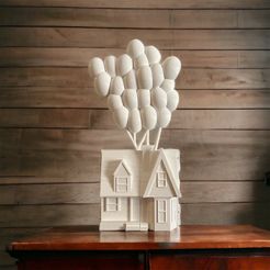 PhotoRoom_20230521_112215.jpeg STL file PIXAR UP House Key Holder・3D print model to download