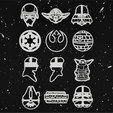 12 Cortantes.png Pack x12 Cookie cutters Star Wars