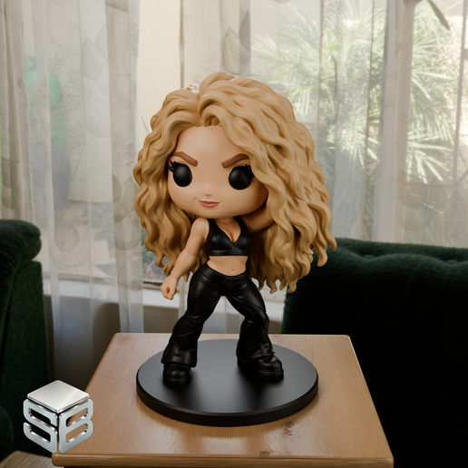 Shakira – Vinyl Style Figure [STL/3MF]