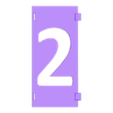 2.stl Stencil numbers for Spray Paints - silhouette numbers