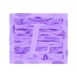 (L) 1 Piece.stl Rustic Picture Frame Alphabet