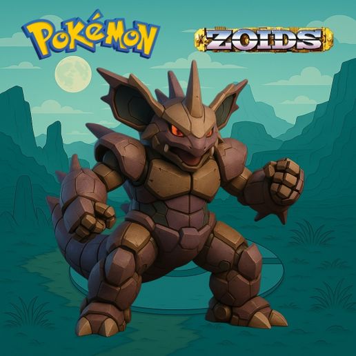 🎲 Mecha Nidoking - Pokémon Zoids Crossover 3D Print Figure