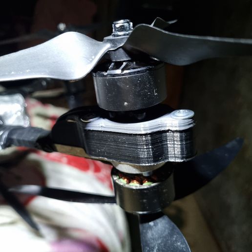 Coaxial Motor Mount Dual Motor Mount for One Beam (X8) Coaxial Motor Mount for Octocopter Dual Motor Mount for X8 Coaxial Beam Motor Holder