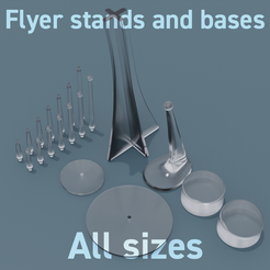flyer1.png Wargaming Flyer stands and bases set all sizes | 32mm 60mm and more!