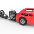 11.jpg Diecast Dragster old school à moteur avant avec coque Echelle 1:25