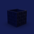 42.-Cube-42-Japanese-Pattern.png 42. Cube 42 - Japanese Pattern - Cube Vase Planter Pot Cube Garden Pot - Alithea