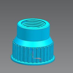 Adapt_gardena_B001.jpg Archivo STL ADAPTADOR DE LA BOMBA DE AGUA DE GARDENA 1 1/2 pulgada a 1 pulgada・Objeto imprimible en 3D para descargar