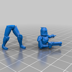 CloneTrooperBuilderLeader2.png Free STL file Extra GMO Troopers・3D printing idea to download