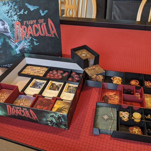 📦 Fury of Dracula 4th Edition Board Game Box Insert