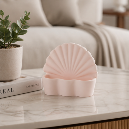 Shell Organizer - Vanity Tray for Jewelry, Makeup, and Small Accessories 3D model