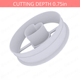Heart_Donut~2.75in-cookiecutter-only2.png Heart Donut Cookie Cutter 2.75in / 7cm