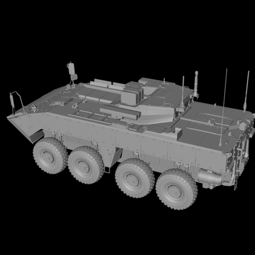 Digital model of the Russian VPK 7829 Bumerang armored vehicle (1) 3D model