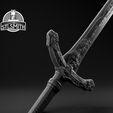 Kirkhammer_Sword_02_Render_BW.jpg Kirkhammer Bloodborne Life Size Prop STL