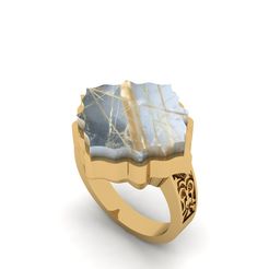 1.jpg Fichier 3D Bague chevalière en or R 206・Objet pour impression 3D à télécharger