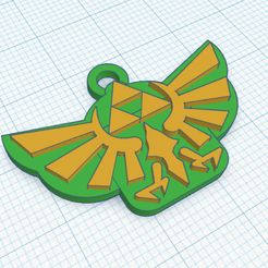 zelda.png Fichier STL Porte-clés The Legend of Zelda・Objet imprimable en 3D à télécharger, Magordito
