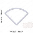 1-4_of_pie~2.25in-cm-inch-top.png Slice (1∕4) of Pie Cookie Cutter 2.25in / 5.7cm