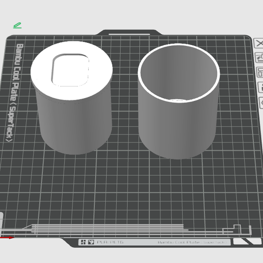 Flitsmeister cup holder mount — Volvo XC40 (2 parts, print-ready)