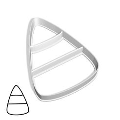 85-2.jpg Datei STL Halloween Ausstechformen - #85 - Zuckermais (Stil 1)・Modell für 3D-Druck zum herunterladen