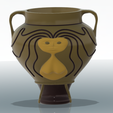 amphora-vase-vessel-321-v16-01.png vase amphora greek cup vessel v321 modern style for 3d print and cnc