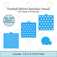 Etsy-Listing-Template-STL.png Football Helmet Sprinkles Stencil | Laser or 3D Printed, Decorating Stencils | Digital Download STL & SVG Files