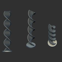 dna.jpg STL-Datei DNA・Modell für 3D-Drucker zum Herunterladen