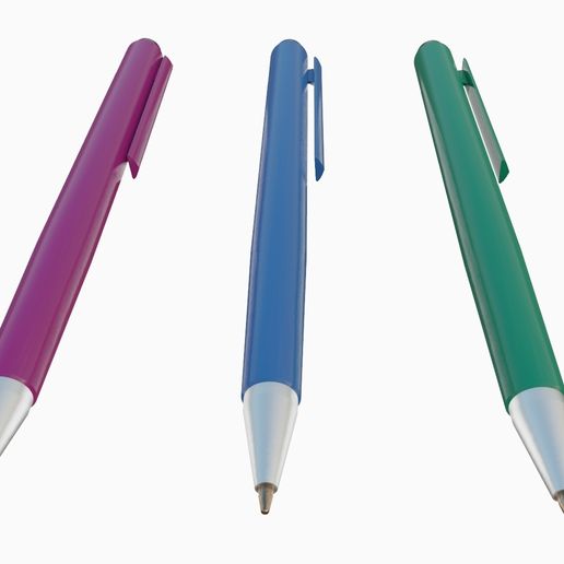 Ballpoint Pen 3D Model 3D model