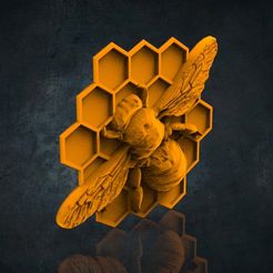 11.188.jpg Bee and Honeycomb