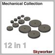 Mechanical Collection Skyworker Helical Gears Module 1
