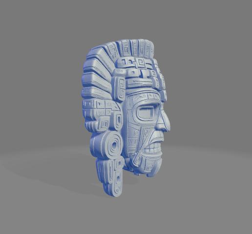 😷 Mesoamerican Warrior Mask – Ancient Aztec Maya Inspired 3D Printable ...