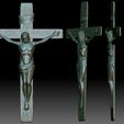 Crucifix9.jpg Crucifix STL model - 3D relief file for CNC router - Jesus crucifixion