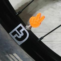 Capturepeace.jpg Peace Hand Presta Stem Caps