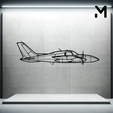 citation-m2.png Wall Silhouette: Airplane Set