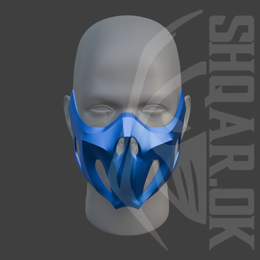 Sub Zero mask from Mortal Kombat 11 - Alternative V3 3D model