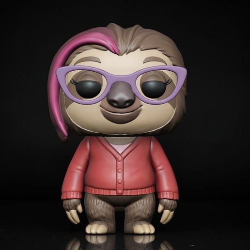♀️ Preguisila Zootopia Female Sloth Funko STL DMV Sloth Figure Cute 3D ...