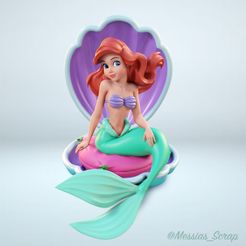 Ariel1.jpg 3D file Little Mermaid 3D print model・3D printing design to download