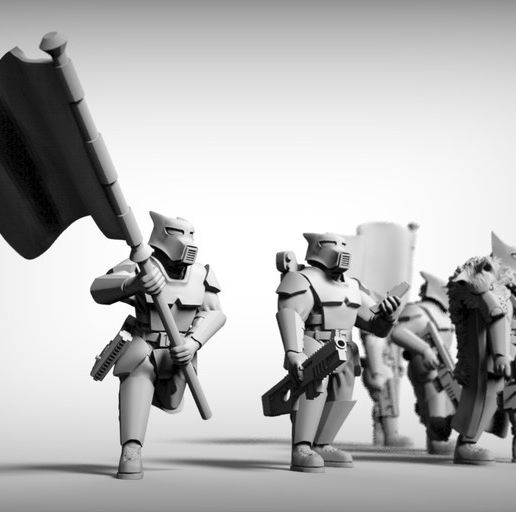 91bd02098090f637aad34713c045a98b_display_large.jpg GUARD DOGS - COMMAND SQUAD x6 28mm (RESIN)