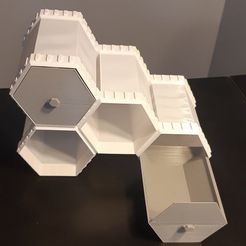 c9c7fef7cd19fe498cb889dcf16353b4_display_large.jpg Archivo STL gratis Cajones hexagonales con enclavamiento económico・Plan para descargar y imprimir en 3D