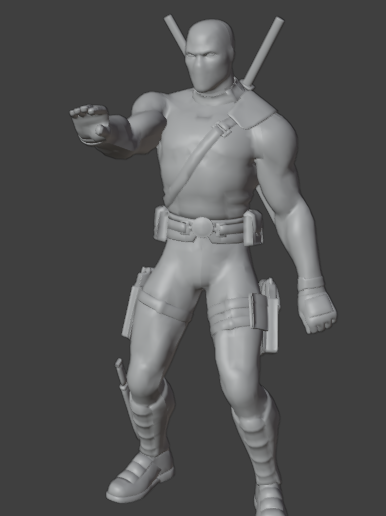 Captura-de-pantalla-2025-05-02-224605.png Deadpool Movie - Iconic Dance Scene | NSYNC 'Bye Bye Bye' Pose | STL Model with Base