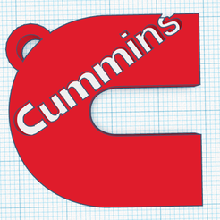 Logo Cummins.png Cummins key ring